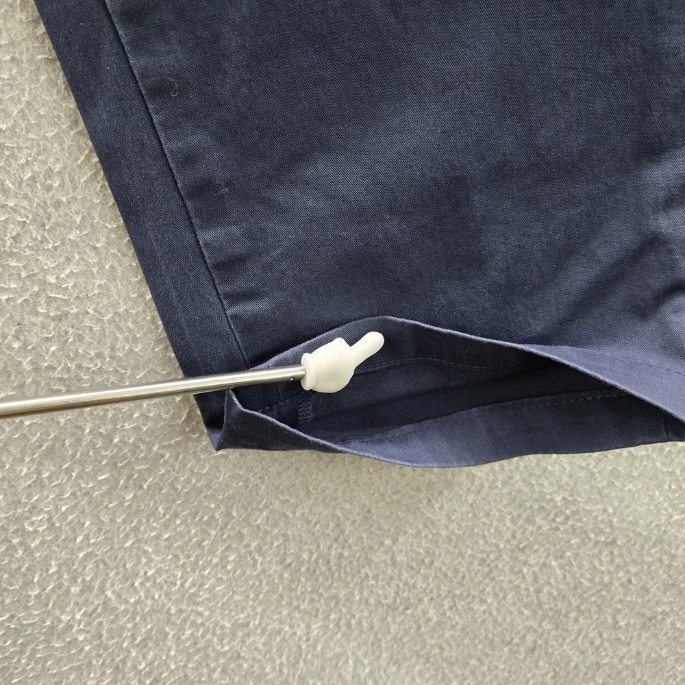 Polo Ralph Lauren Men Pants 33/30 Navy Embroidered Chino Twill Stretch READ